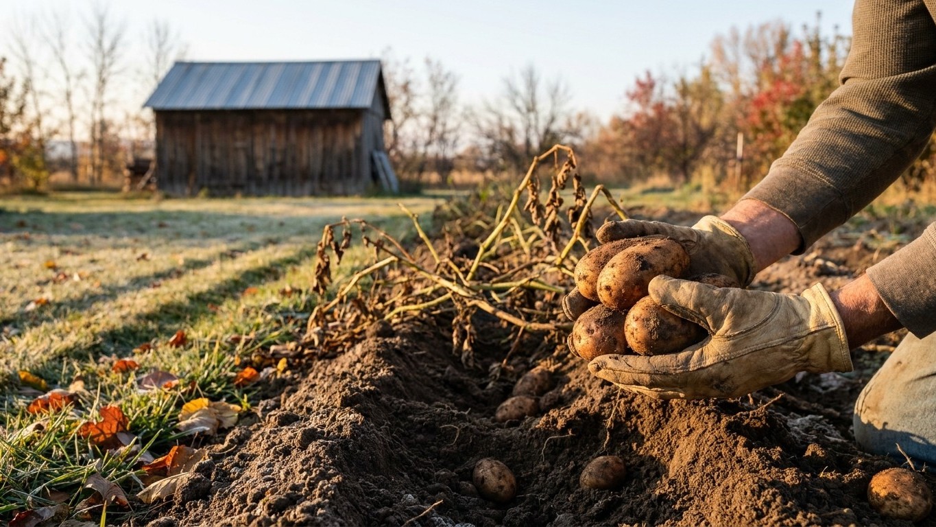 Harvesting and Storing Potatoes in Idaho