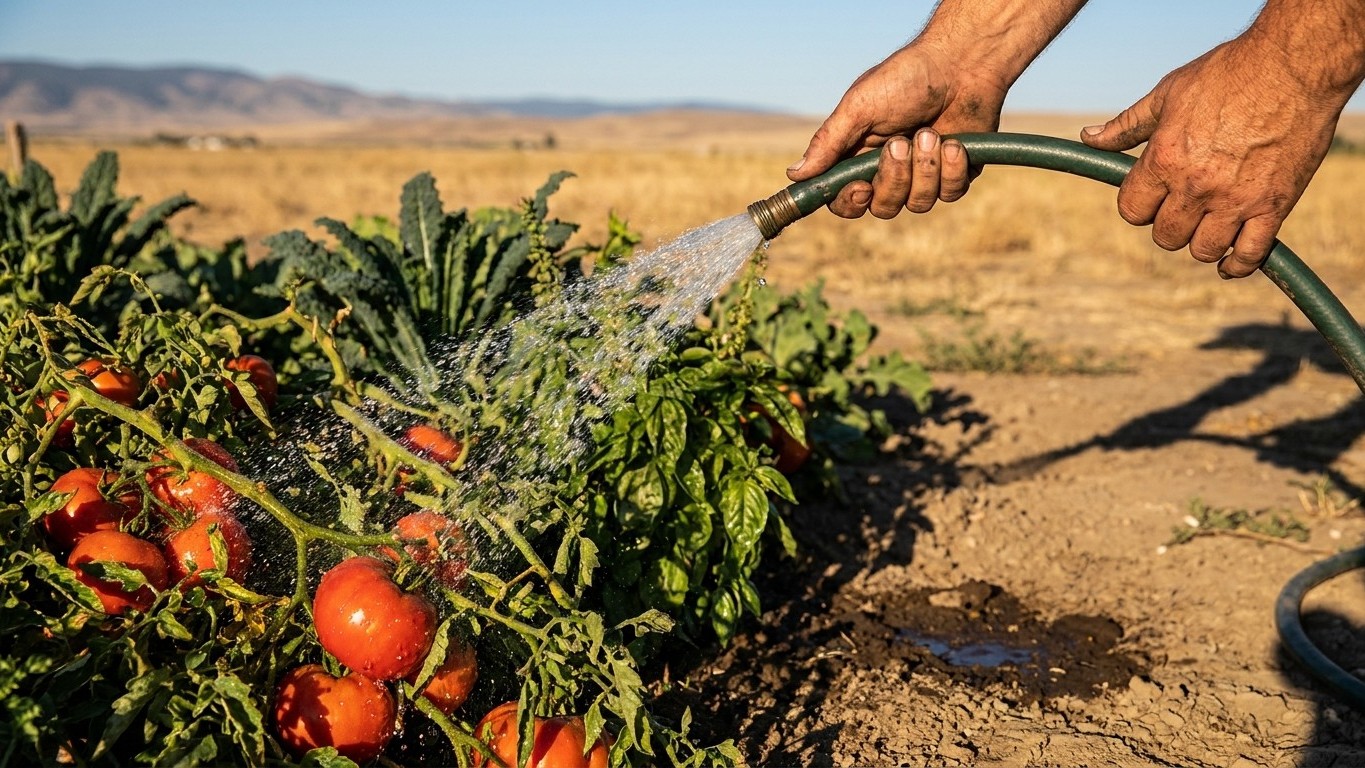 Watering Through a Dry Spell in Idaho