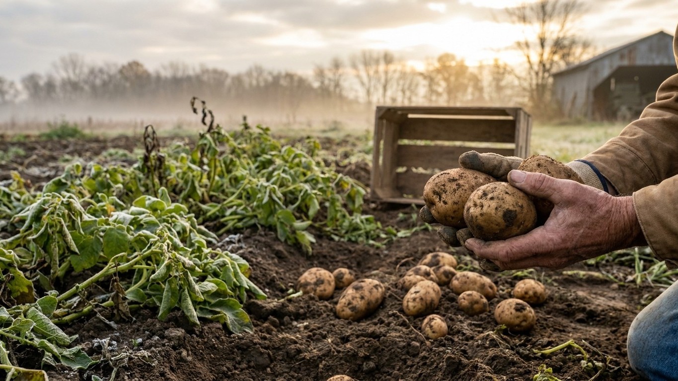 Harvesting and Storing Potatoes in Illinois