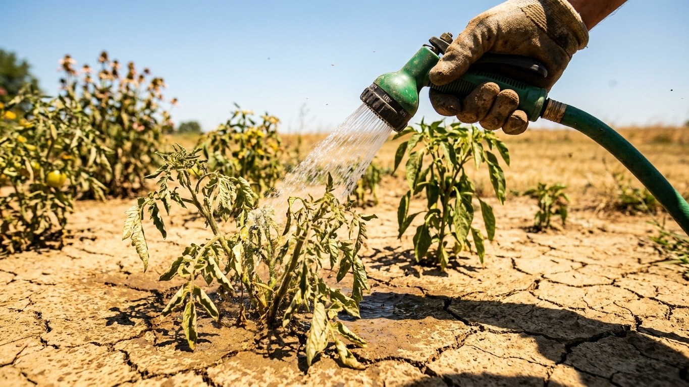 Watering Through a Dry Spell in Illinois