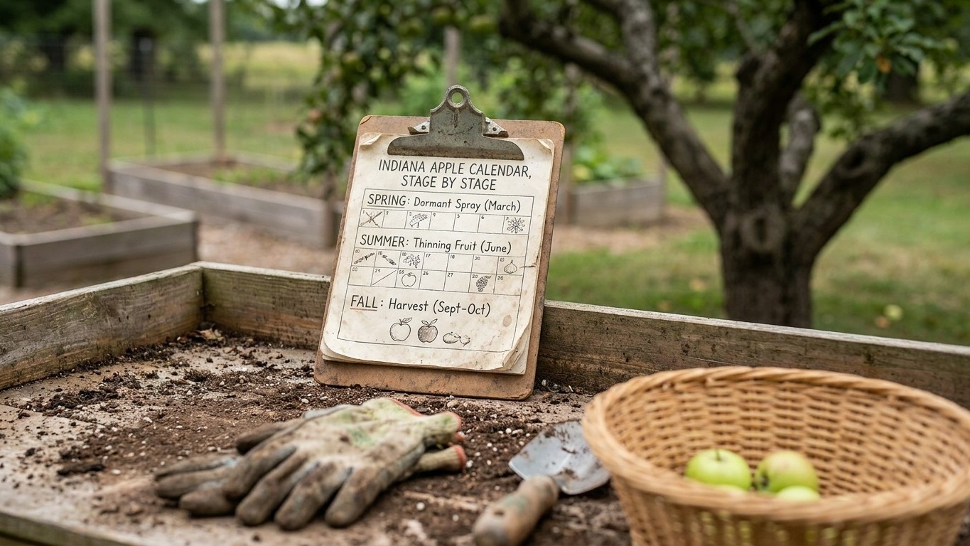 The Indiana Apple Calendar, Stage by Stage