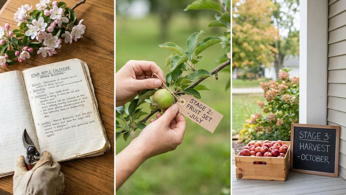 The Iowa Apple Calendar, Stage by Stage