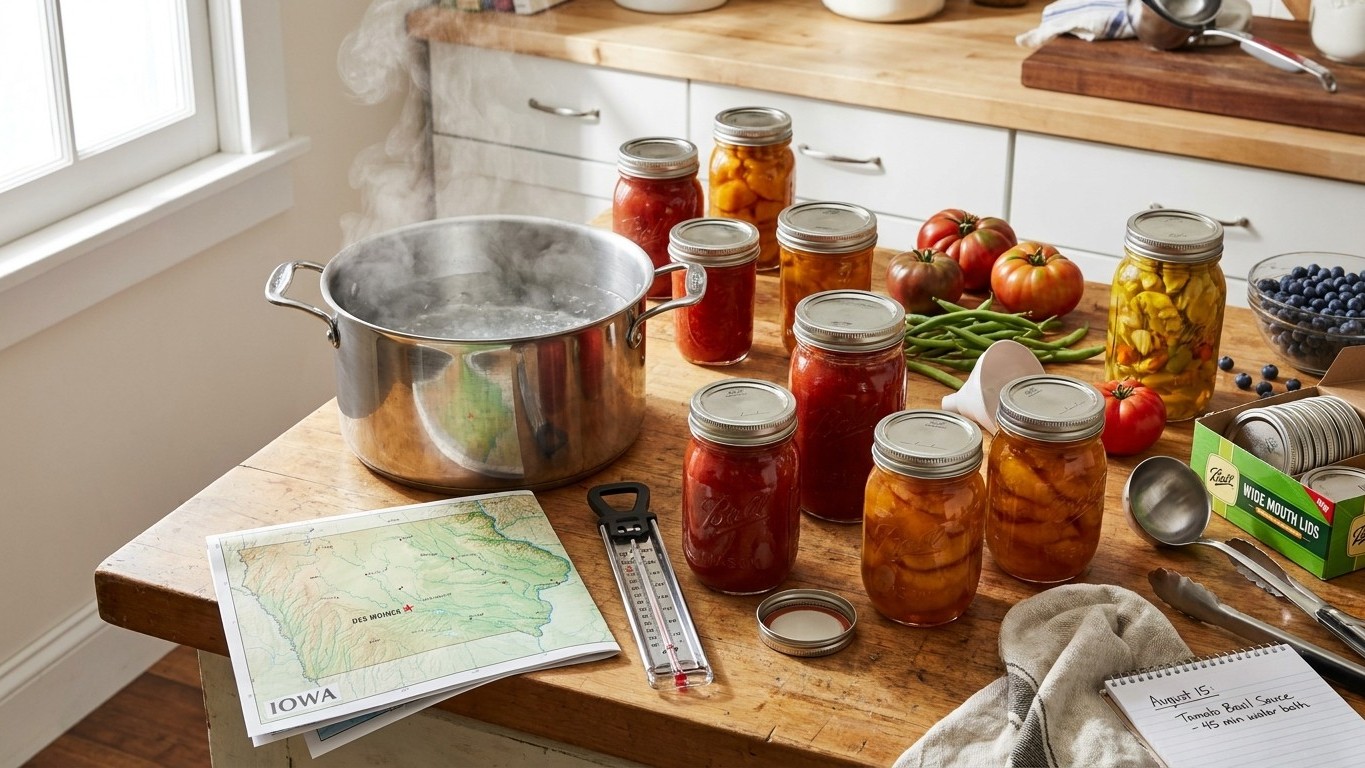 Canning at Altitude in Iowa: What Your Elevation Changes