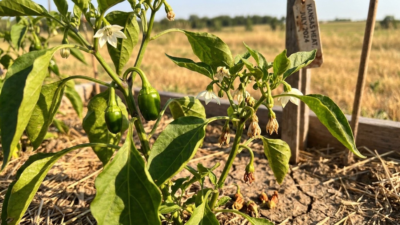 Growing Peppers in Kansas: Fruit Set, Heat and Timing
