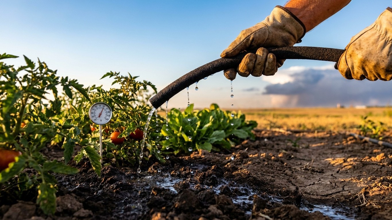 Watering Through a Dry Spell in Kansas