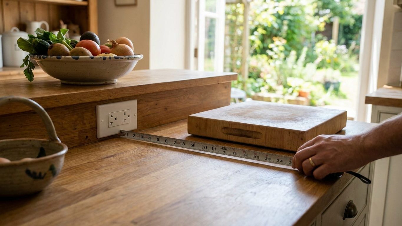 Kitchen Outlet Spacing: No Point of Counter More Than 24 Inches Away