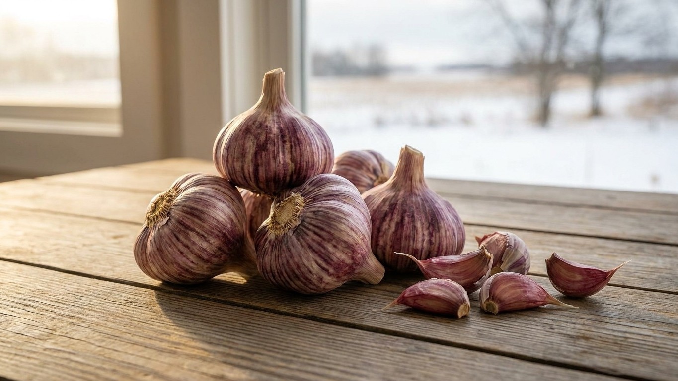 Krandasger Red Garlic: When to Plant the Purple Stripe Heads That Need a Real Winter