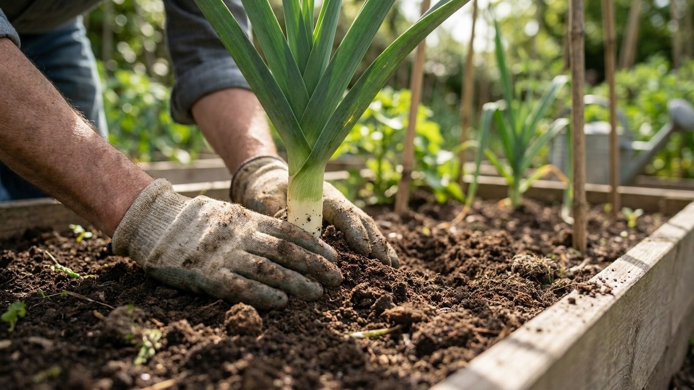 Growing Leeks: The Vegetable You Bank Soil Around