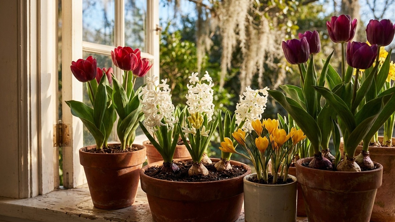 Growing Spring Bulbs in Containers in Louisiana