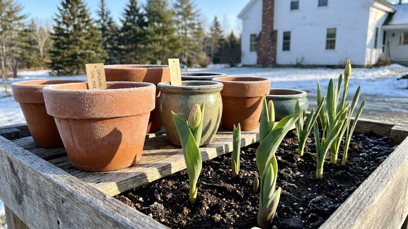 Growing Spring Bulbs in Containers in Maine