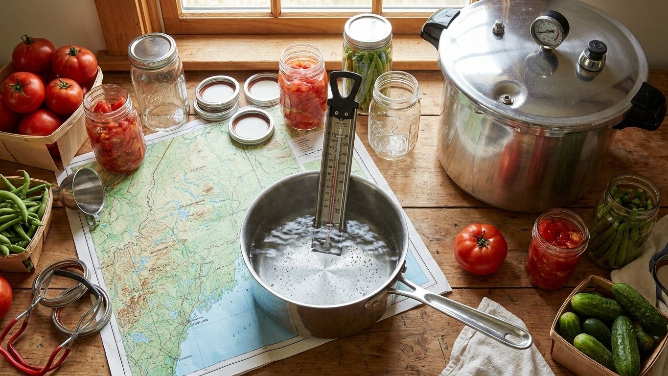 Canning at Altitude in Maine: What Your Elevation Changes