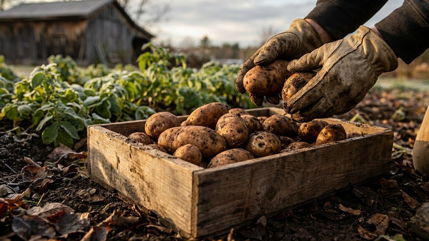 Harvesting and Storing Potatoes in Maine