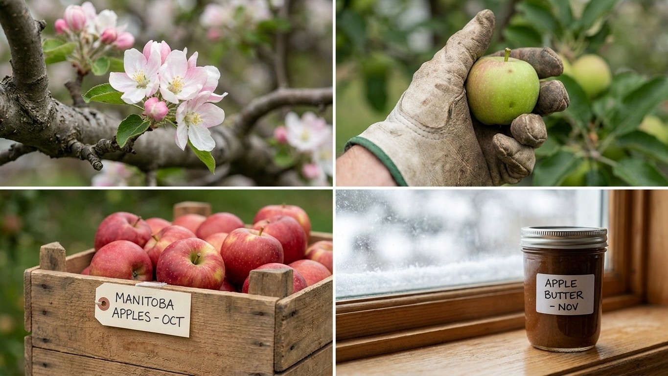 The Manitoba Apple Calendar, Stage by Stage