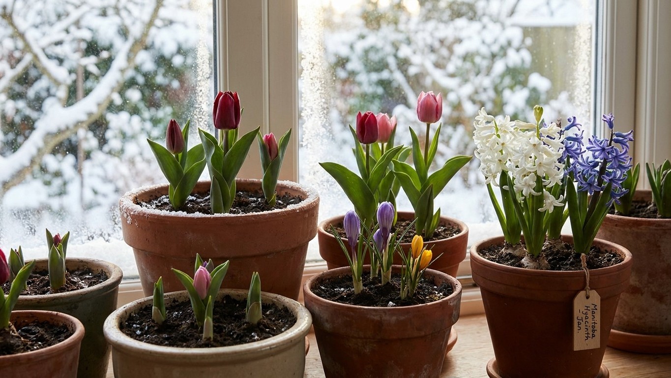 Forcing Spring Bulbs Indoors in Manitoba