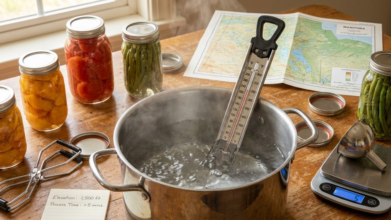 Canning at Altitude in Manitoba: What Your Elevation Changes