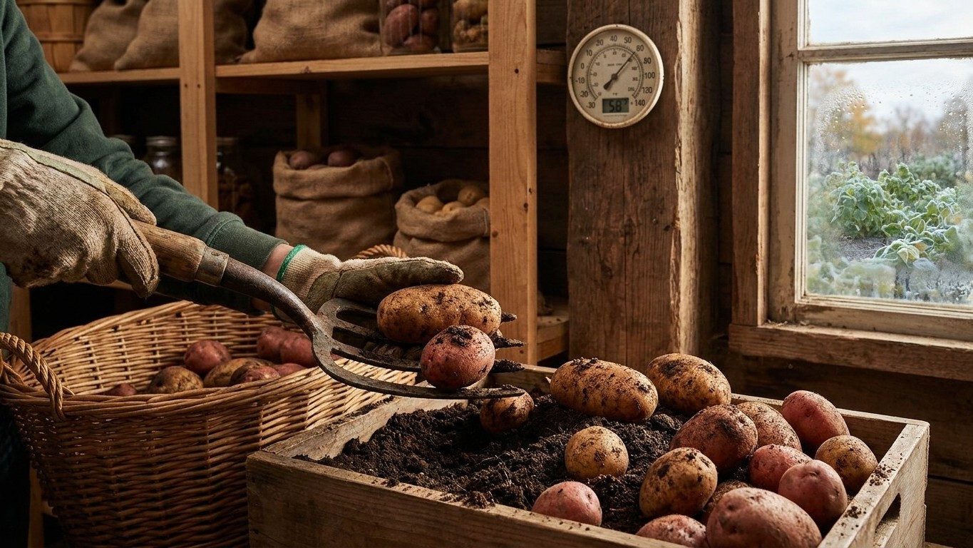 Harvesting and Storing Potatoes in Manitoba