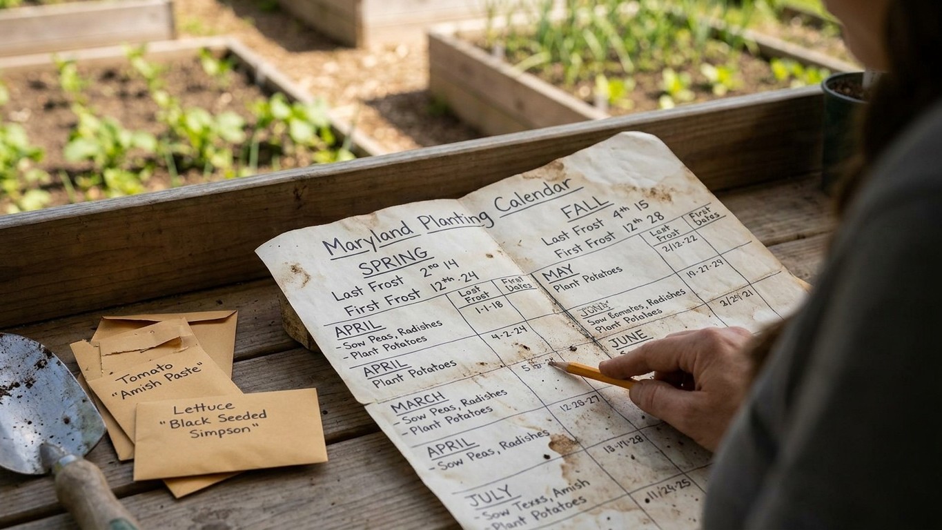 Maryland Planting Calendar: When to Sow and Plant, Frost Dates Included