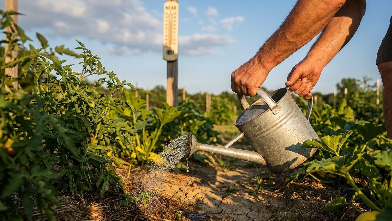 Watering Through a Dry Spell in Maryland