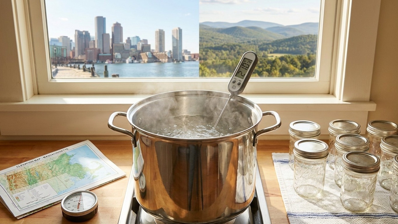 Canning at Altitude in Massachusetts: What Your Elevation Changes