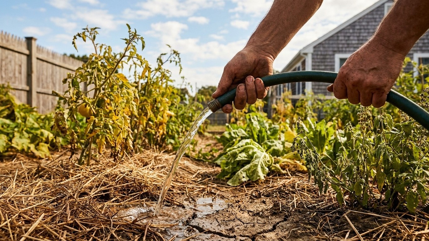 Watering Through a Dry Spell in Massachusetts
