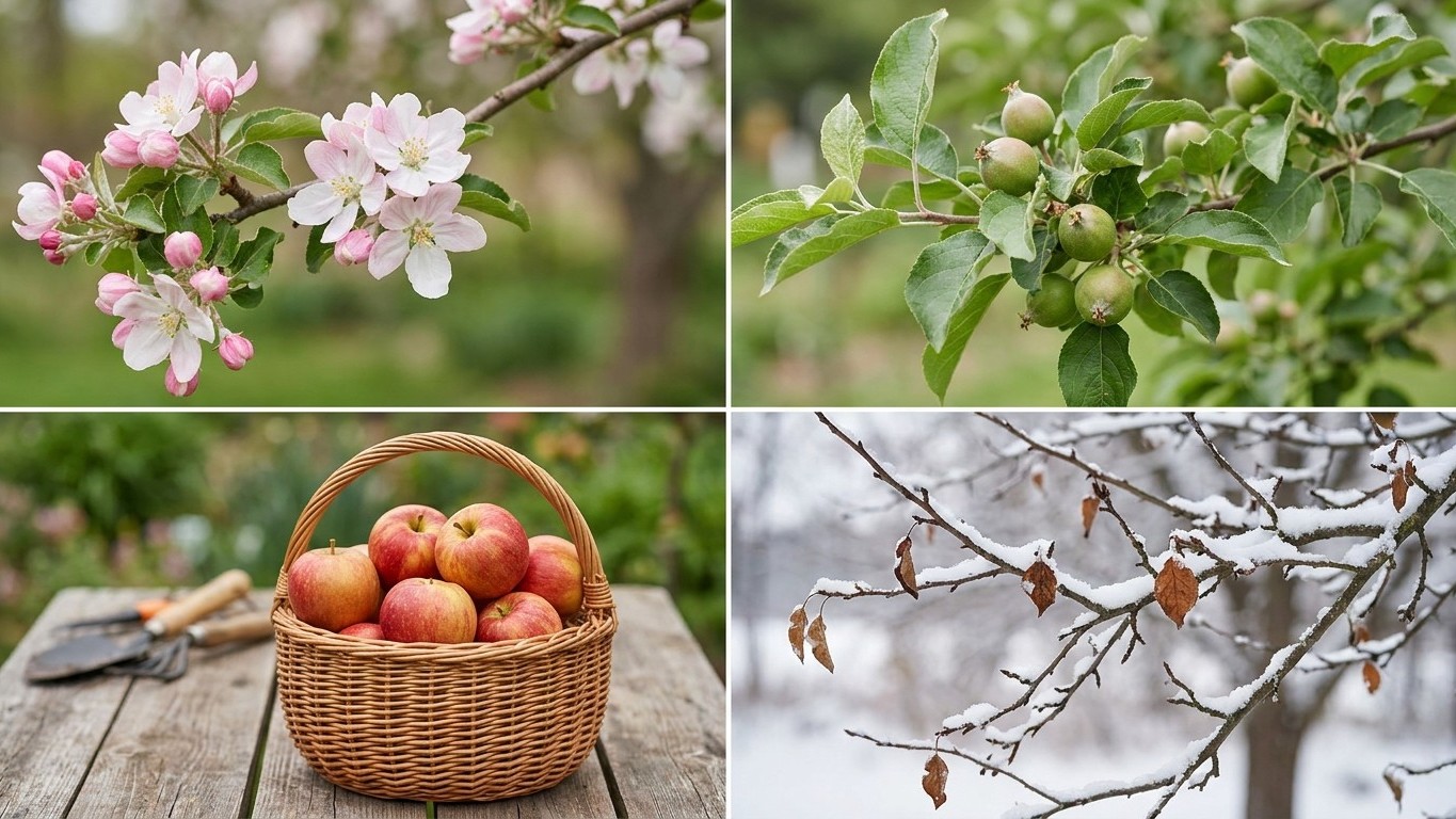 The Michigan Apple Calendar, Stage by Stage