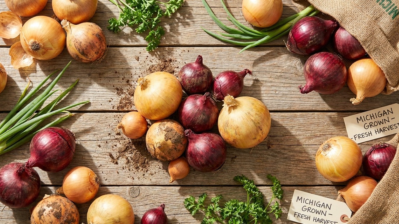 The Best Onion Varieties for Michigan