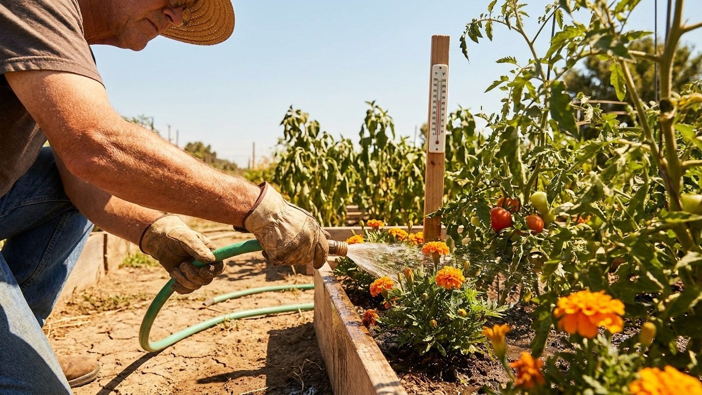 Watering Through a Dry Spell in Michigan