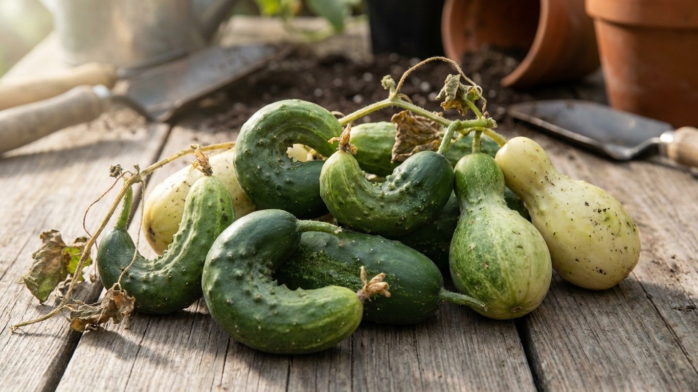 Curled, Pinched and Nubbed Cucumbers