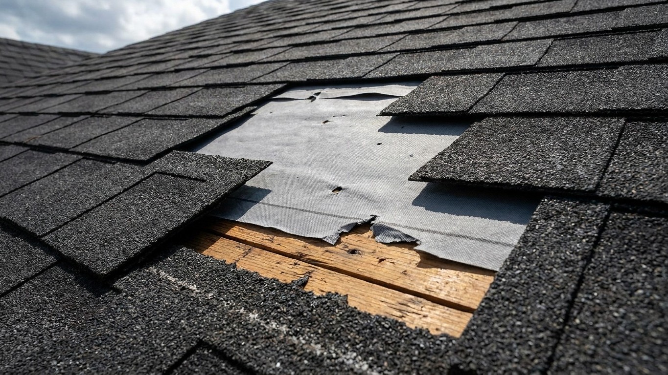 Missing Shingles After a Storm