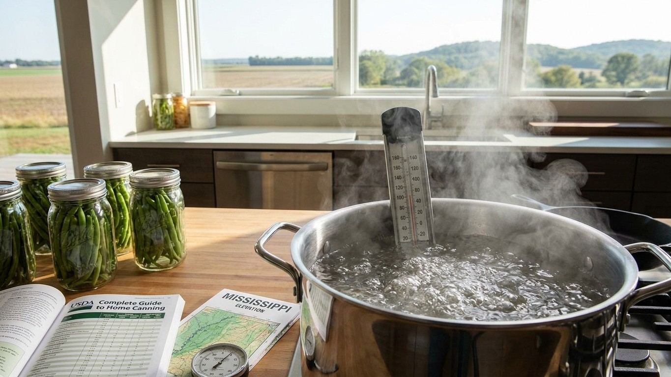 Canning at Altitude in Mississippi: What Your Elevation Changes
