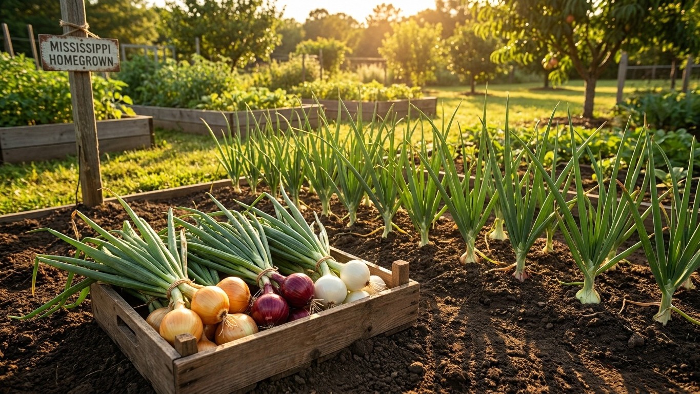 The Best Onion Varieties for Mississippi