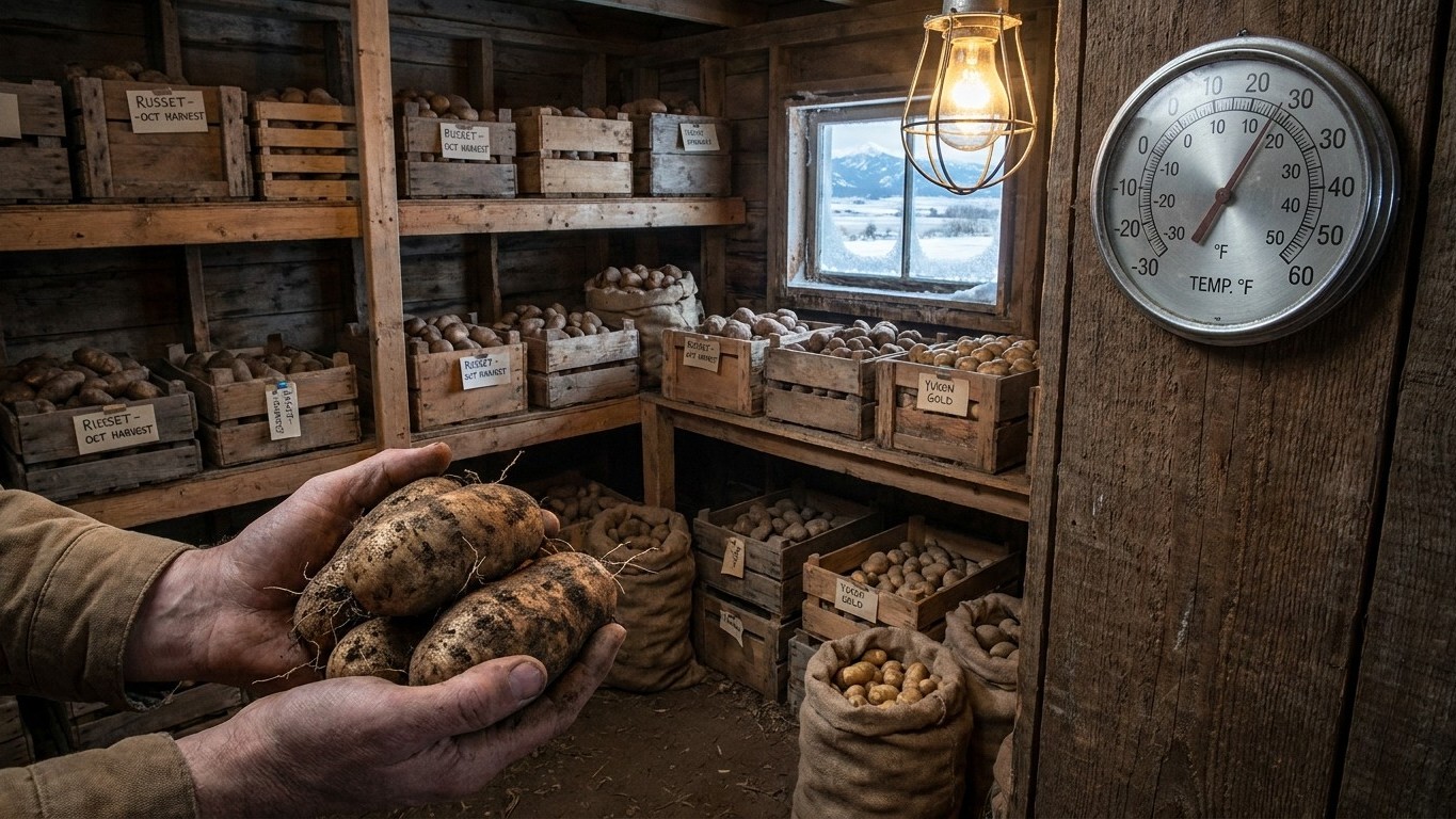 Harvesting and Storing Potatoes in Montana