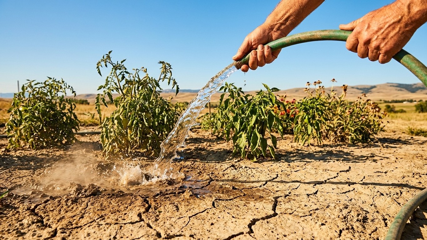 Watering Through a Dry Spell in Montana