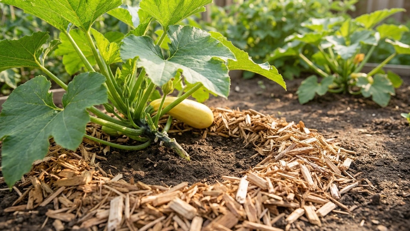 Mulch Under Squash: What It Solves