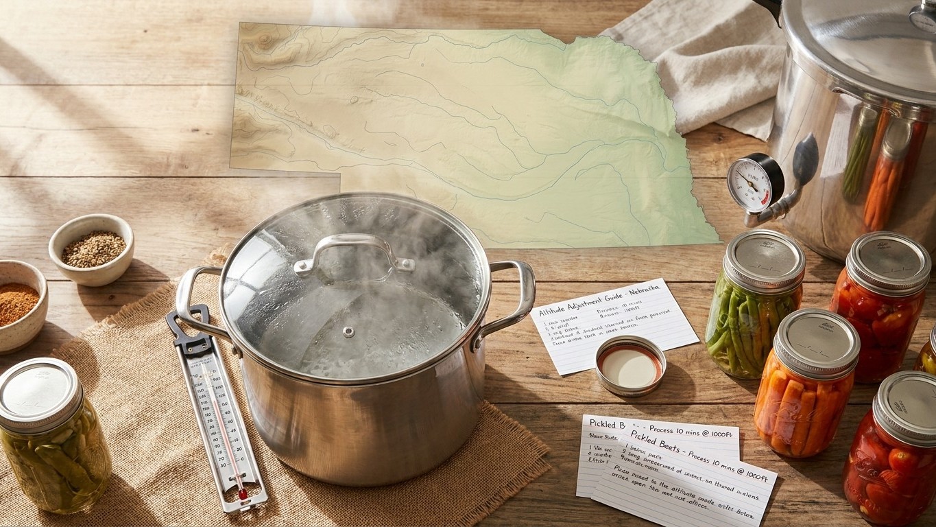Canning at Altitude in Nebraska: What Your Elevation Changes