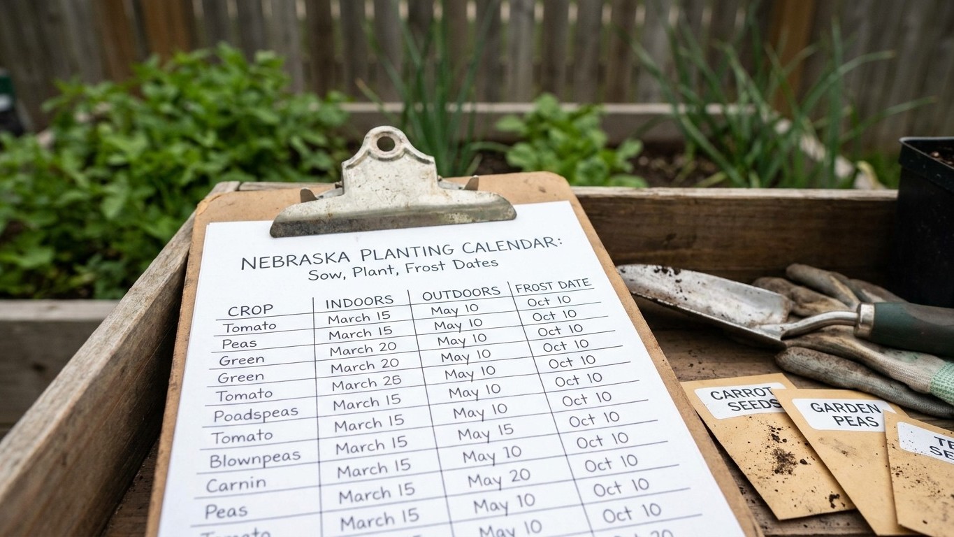 Nebraska Planting Calendar: When to Sow and Plant, Frost Dates Included