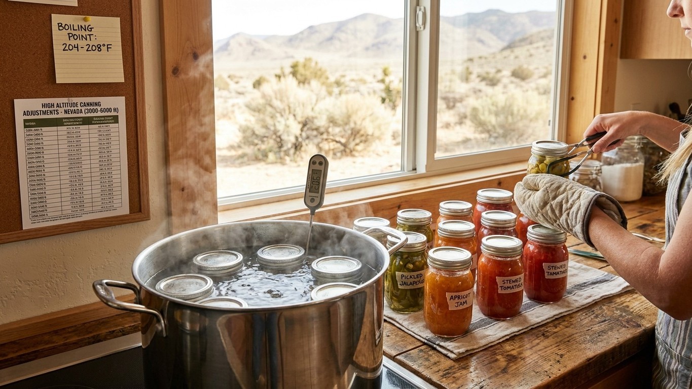 Canning at Altitude in Nevada: What Your Elevation Changes