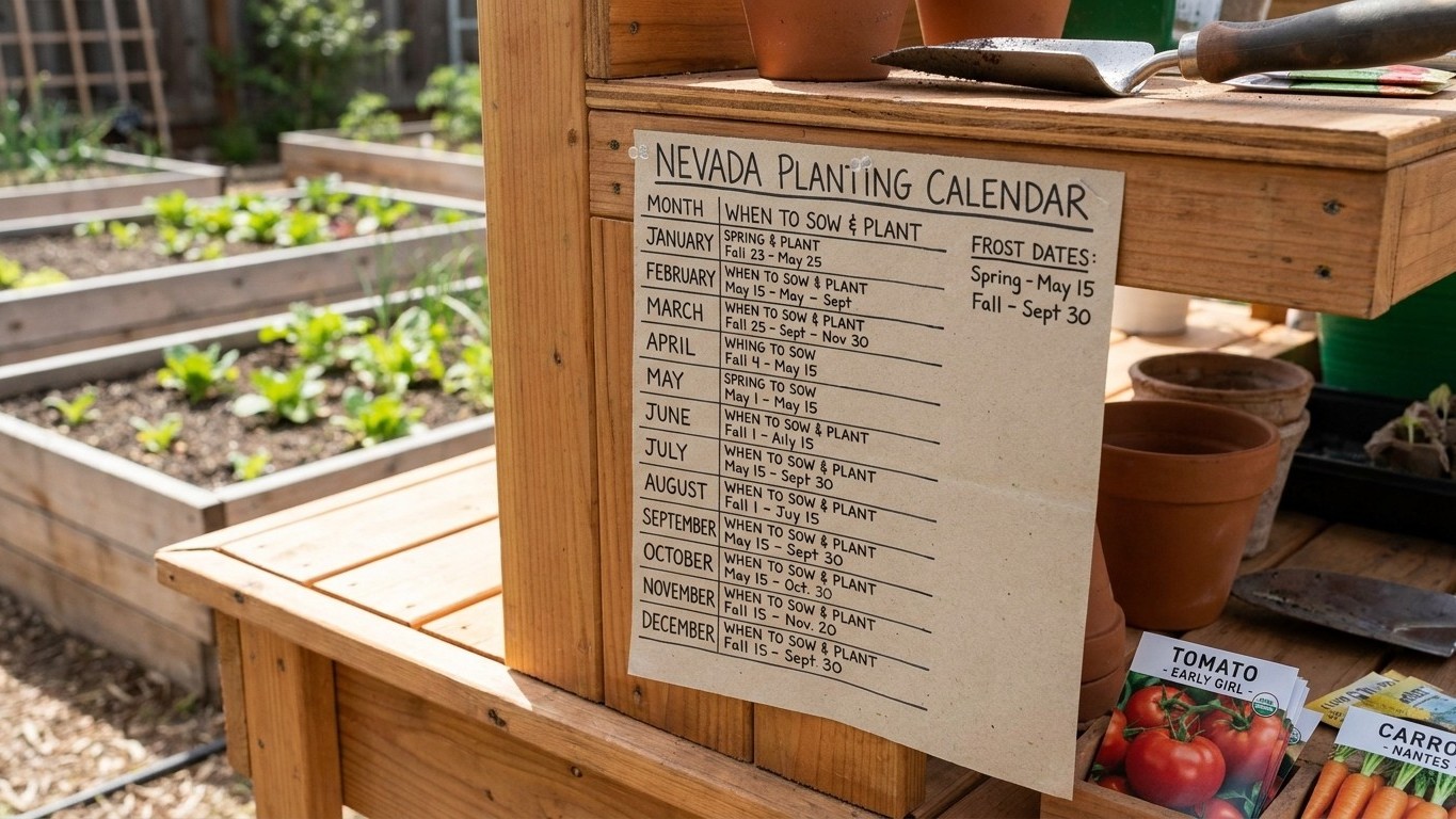 Nevada Planting Calendar: When to Sow and Plant, Frost Dates Included