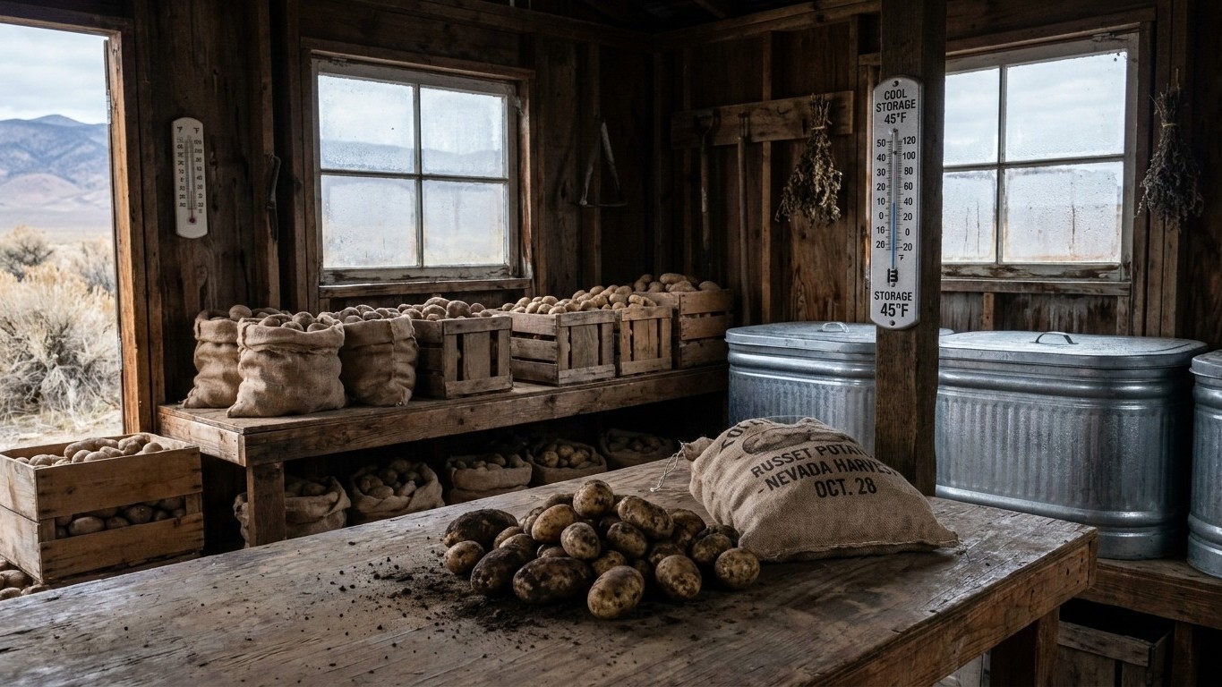 Harvesting and Storing Potatoes in Nevada