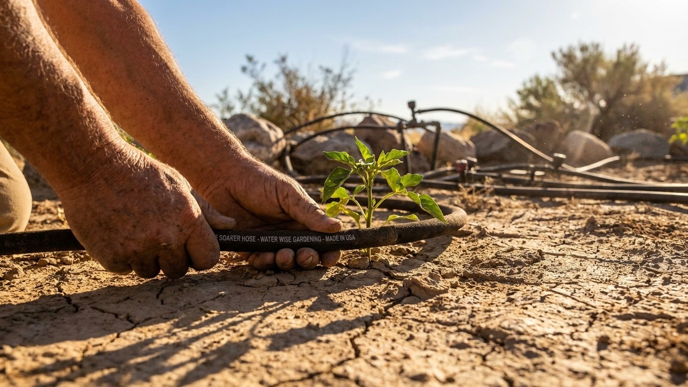 Watering Through a Dry Spell in Nevada