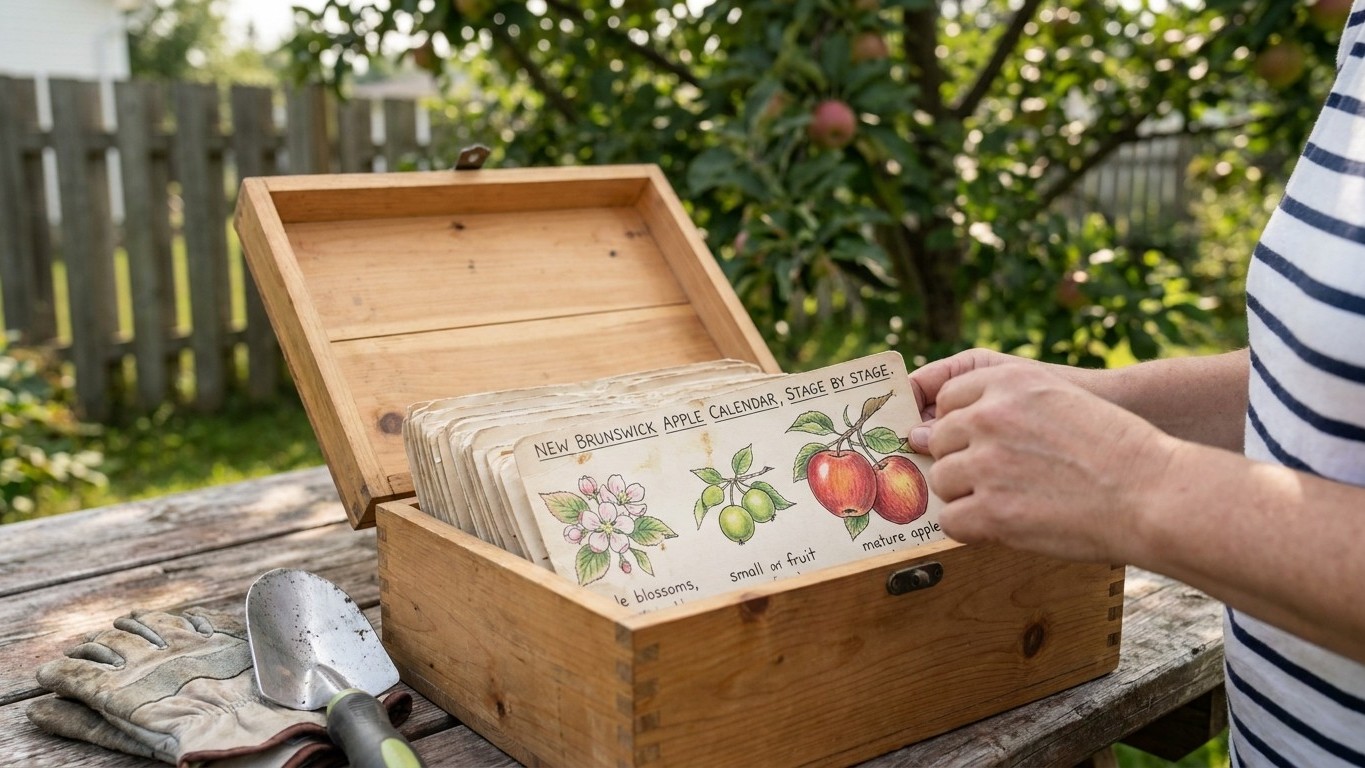 The New Brunswick Apple Calendar, Stage by Stage