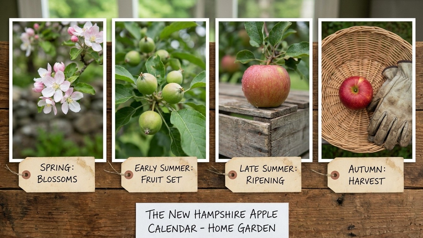 The New Hampshire Apple Calendar, Stage by Stage
