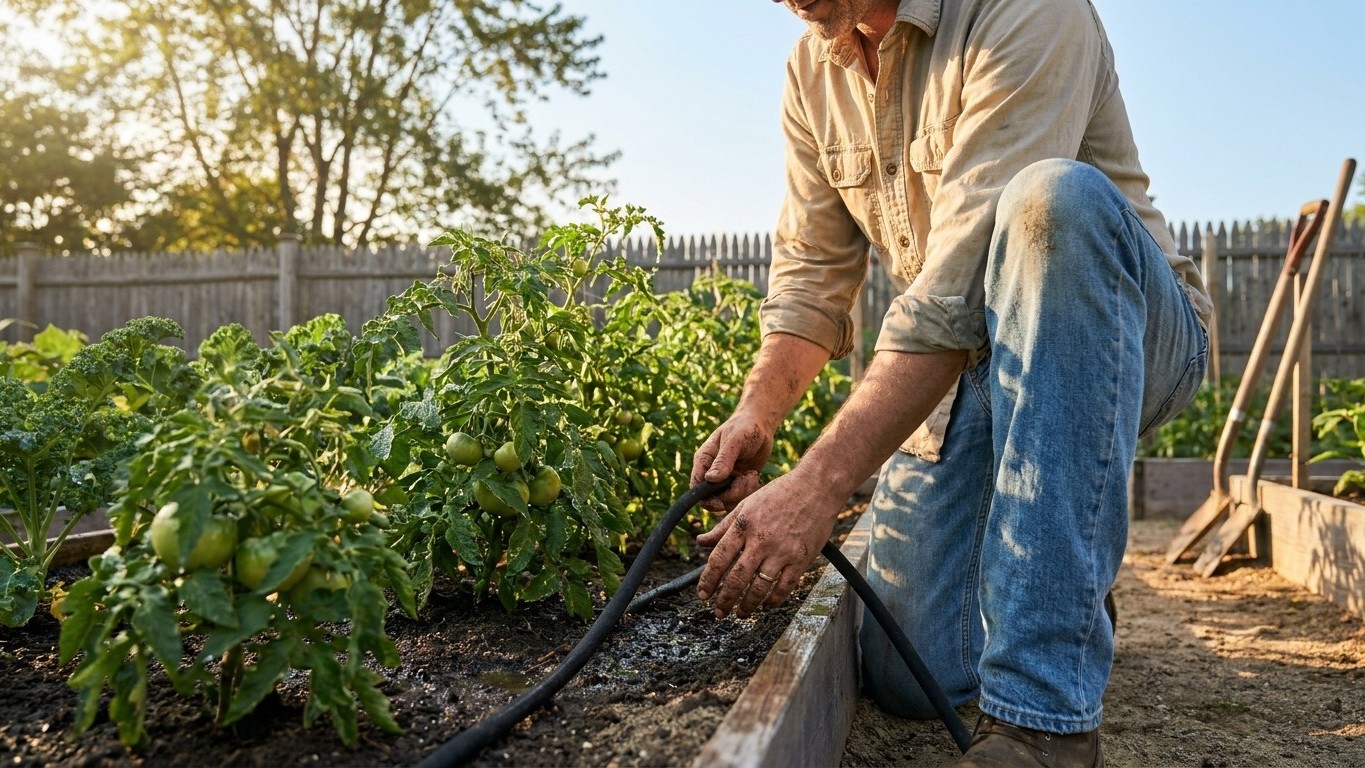 Watering Through a Dry Spell in New Hampshire