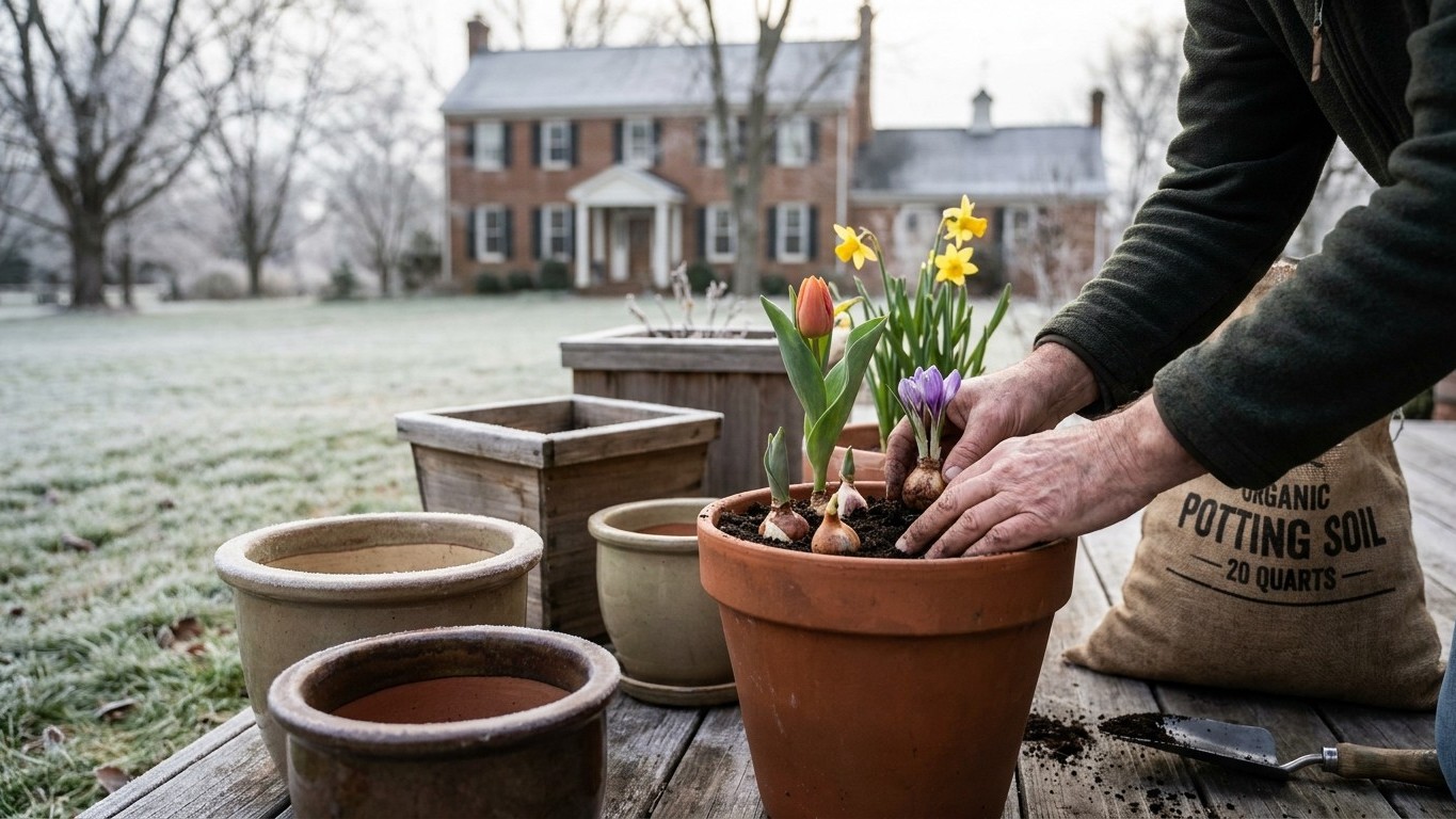 Growing Spring Bulbs in Containers in New Jersey