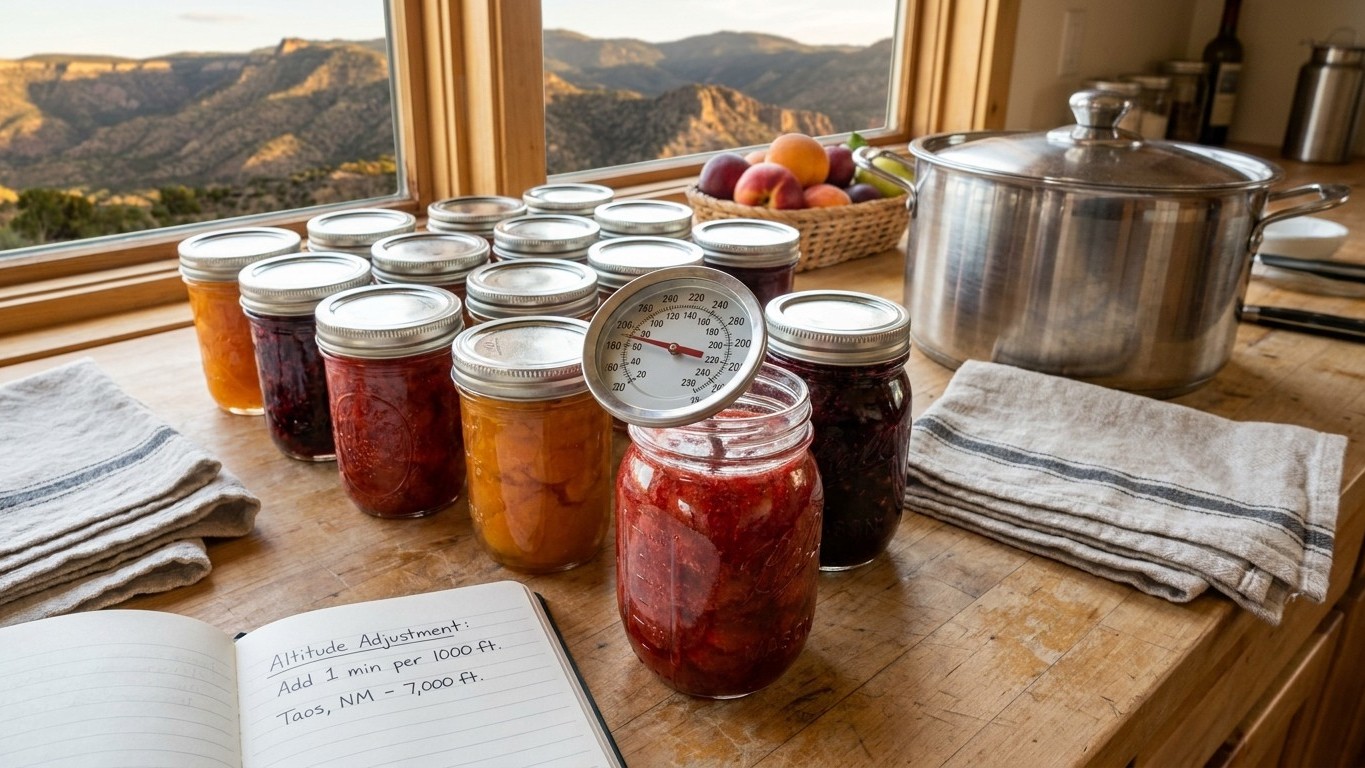 Canning at Altitude in New Mexico: What Your Elevation Changes