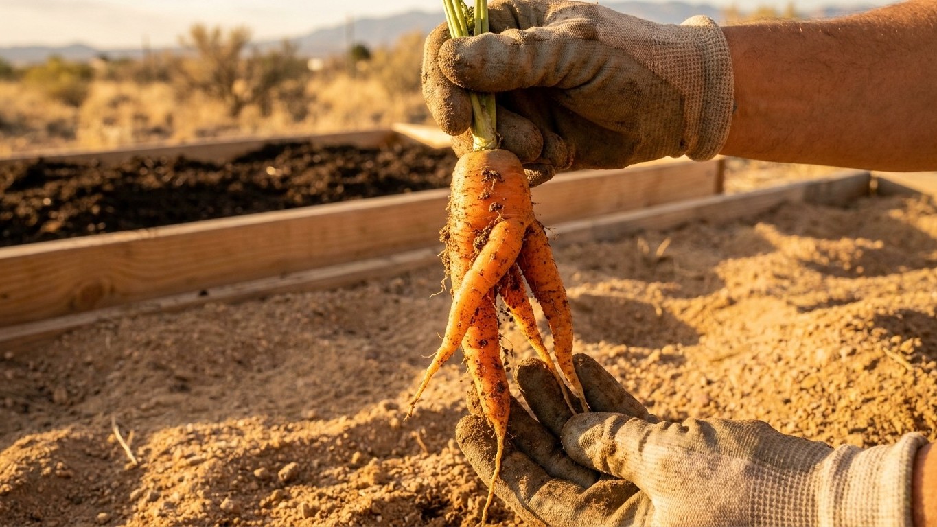 Growing Carrots in New Mexico: Soil, Sowing and Forked Roots