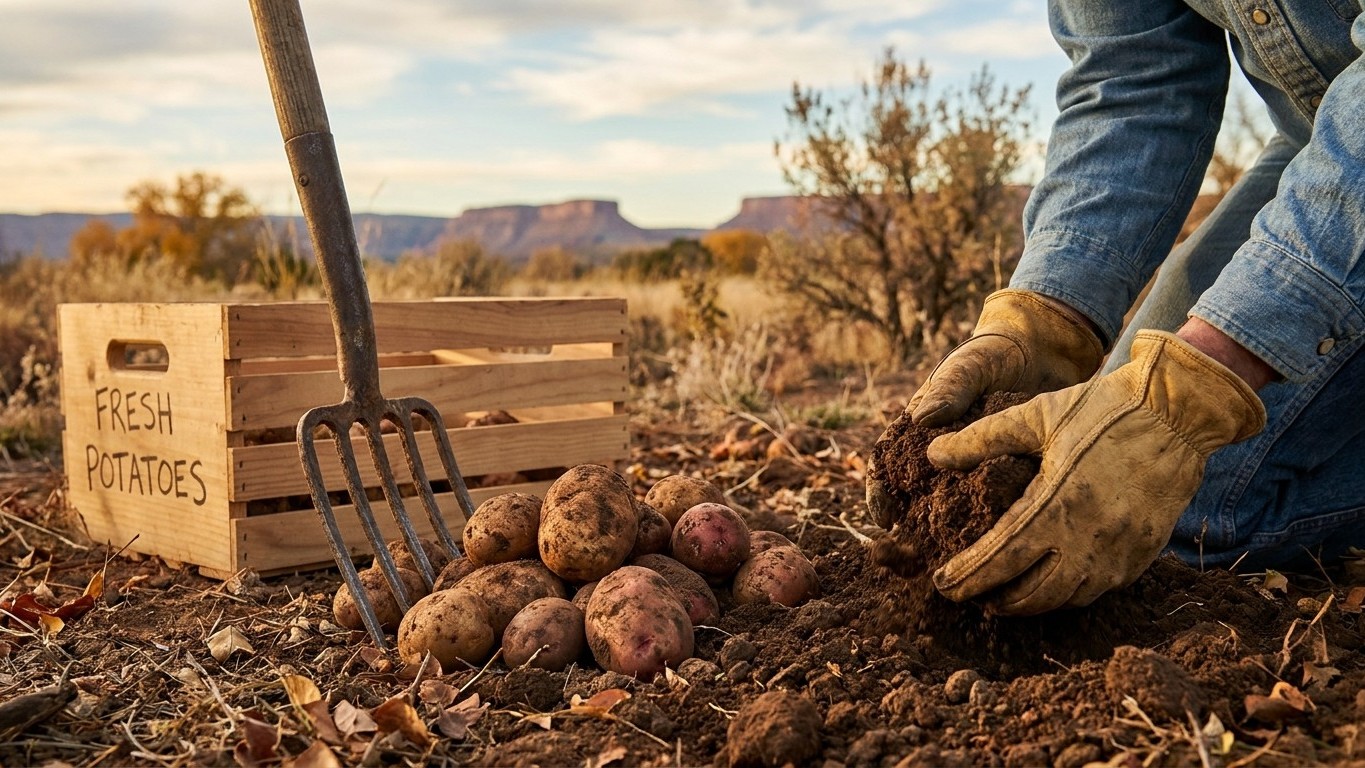 Harvesting and Storing Potatoes in New Mexico