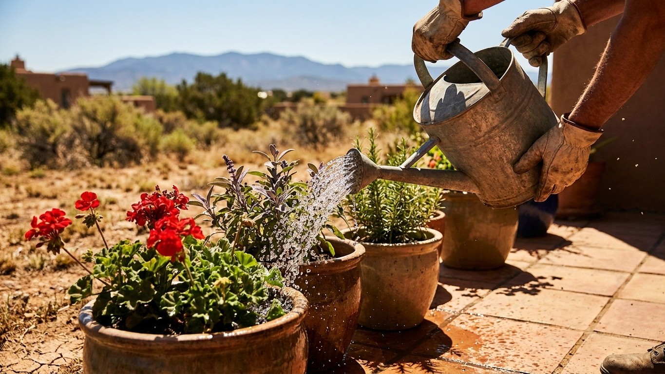Watering Pots and Containers in New Mexico