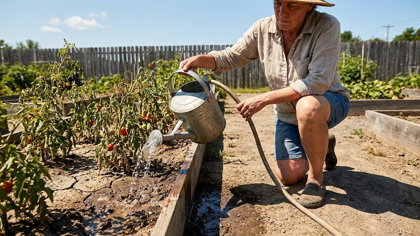 Watering Through a Dry Spell in New York