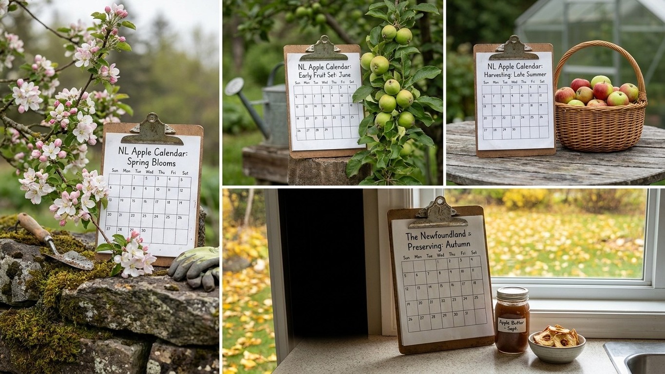 The Newfoundland and Labrador Apple Calendar, Stage by Stage